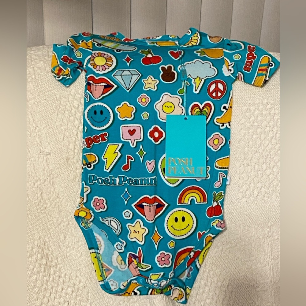 Posh Peanut NWT 6-12 months Bamboo onesie